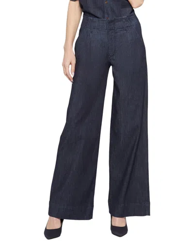 Nydj Mona Lightweight Rinse Wide Leg Jean In Black