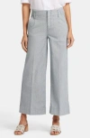 Nydj Mona Striped High Rise Wide Leg Pants