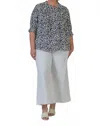 Nydj Pleated Peasant Blouse In Gato In Multi
