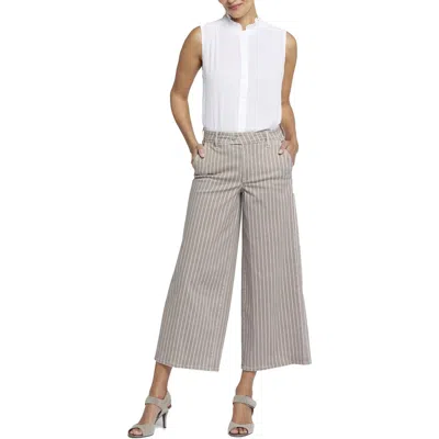 Nydj Mona Womens Denim Wide Leg Jeans In Multi