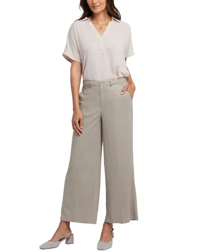 Nydj Morgan Saddlewood Linen-blend Trouser In Multi