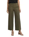 Nydj Morgan Stretch Linen Wide Leg Ankle Pants In Bay Leaf