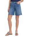 Nydj Naomi Relaxed Raw Hem Denim Shorts In Costa Brava