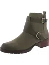Shop Nydj Parvanigo Womens Leather Round Toe Ankle Boots In Green