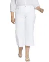Nydj Pleated High Waist Ankle Balloon Jeans In White