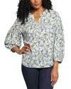 Nydj Paulina Peasant Blouse In Multi