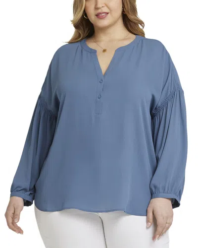 NYDJ NYDJ PLUS PAULINA PEASANT BLOUSE