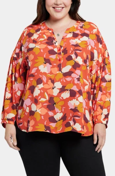NYDJ NYDJ PAULINA PEASANT BLOUSE