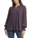 Nydj Peasant Blouse In Red