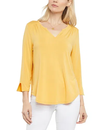 Nydj Perfect T-shirt In Yellow