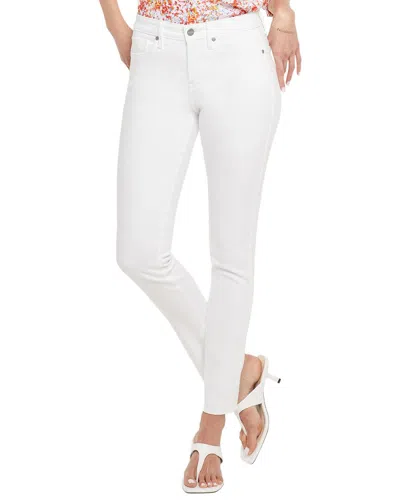 Nydj Petite Alina Optic White Ankle Crop Jean