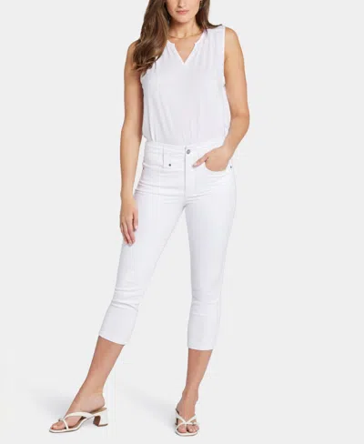 Nydj Petite Ami Skinny Capri Jeans In White