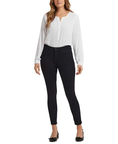Nydj Petite Ami Skinny Pull On Jeans In Black