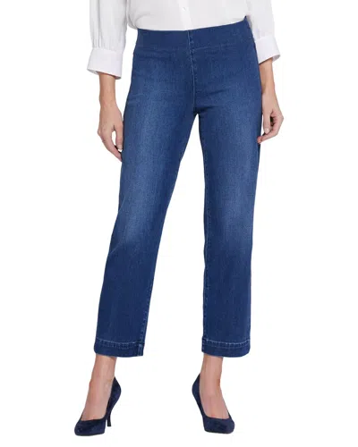 Nydj Petite Bailey Missionblue Straight Leg Jean In Blue