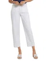 Nydj Pleated High Waist Ankle Balloon Jeans In Optic White
