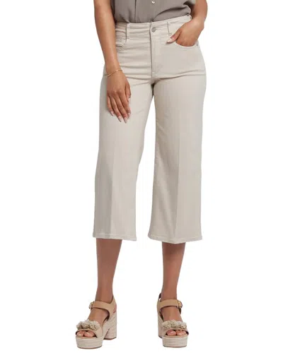 Nydj Petite Brigitte Feather Wide Leg Jean In Neutral