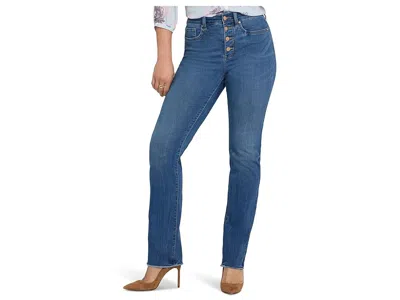 Nydj Petite Button Fly Jeans In Blue