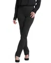 Nydj Pull On Charcoal Heather Straight Leg Jean In Black