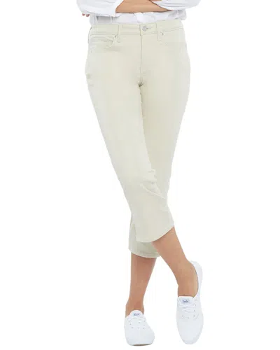 Nydj Petite Chloe Feather Capri Jean In Metallic