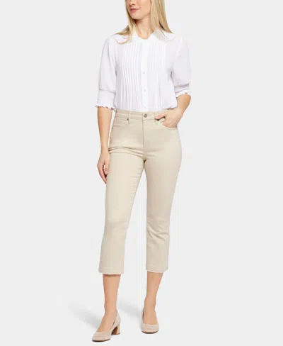 Nydj Petite Chloe Pull-on Capri Jeans In Neutral