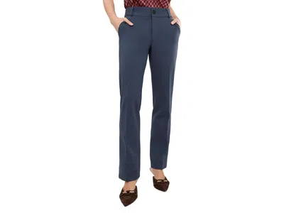 Nydj Petite Classic Trouser Pants Women's Clothing Oxford Navy: 4p 29, Elastane/nylon/viscose In Blue