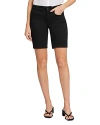 Nydj Petite Ella Mid Rise Denim Shorts In Black