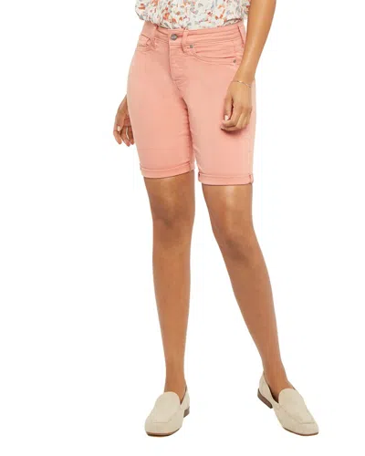 Nydj Petite Ella Short Terra Cotta Jean In Pink