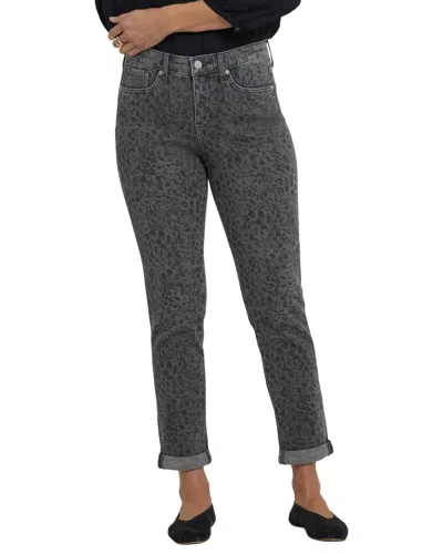 Nydj Petite Margot Grey Daniela Ditsy Girlfriend Jean In Gray