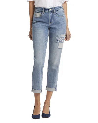 Nydj Petite Margot Indigo Stream Girlfriend Jean In Blue