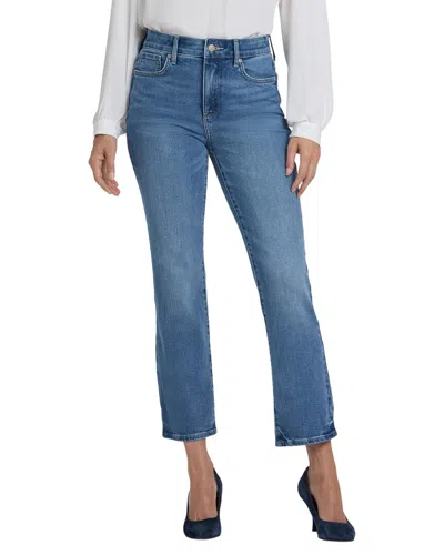 Nydj Petite Marilyn Bastille Sea Straight Leg Jean In Blue