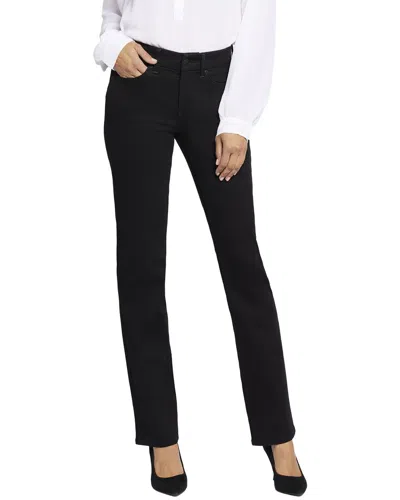 Nydj Petite Marilyn Black Straight Leg Jean