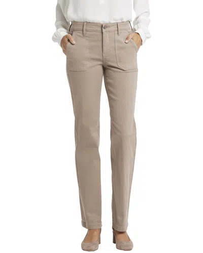 Nydj Petite Marilyn Country Oak Straight Leg Jean In Brown