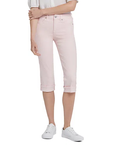 Nydj Petite Marilyn Cuffed Cropped Jeans In Crystal Pink