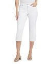 Nydj Piper High Rise Cropped Straight Leg Jeans In Optic White