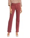 Nydj Marilyn Womens Denim Mid-rise Straight Leg Jeans In Emotion