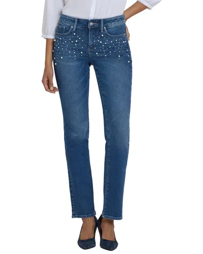 Nydj Petite Marilyn Lake Notre-dame Straight Leg Jean In Blue
