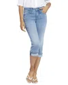 Nydj Marilyn Cool Embrace Straight Crop Jeans In Blue
