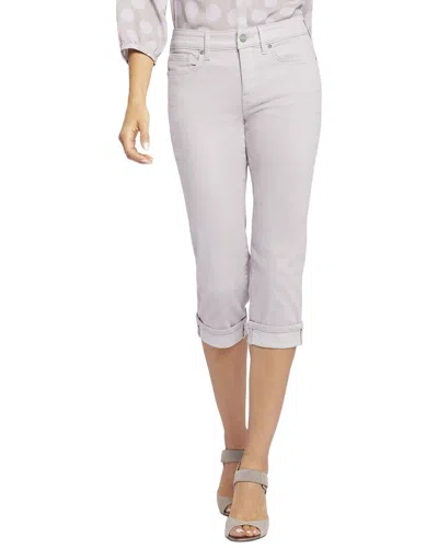 Nydj Petite Marilyn Pearl Grey Crop Jean In Animal Print