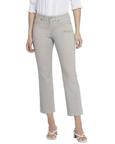 NYDJ PETITE MARILYN SANDBAR STRIPE STRAIGHT LEG JEAN