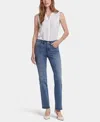 Nydj Petite Marilyn Straight Jeans In Blue