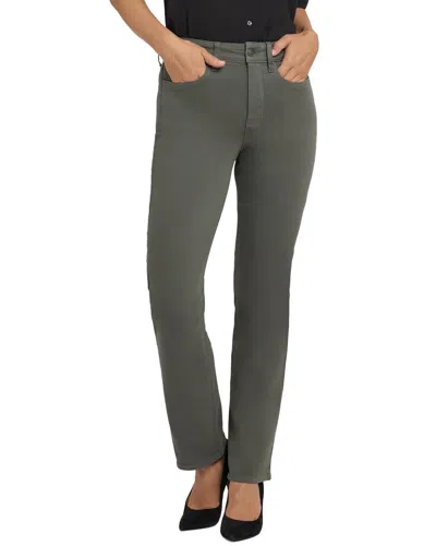 Nydj Petite Marilyn True Olive Straight Leg Jean In Green