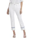 Nydj Petite Marilyn Wave Tie Dye Straight Leg Jean In White