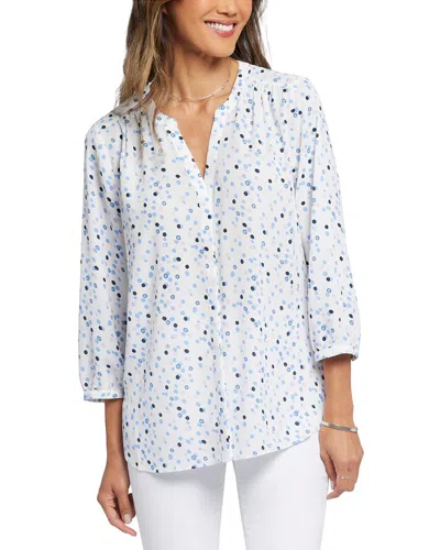 Nydj Petite Petite Pintuck Blouse In White