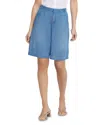 Nydj Relaxed High Waist Denim Bermuda Shorts
