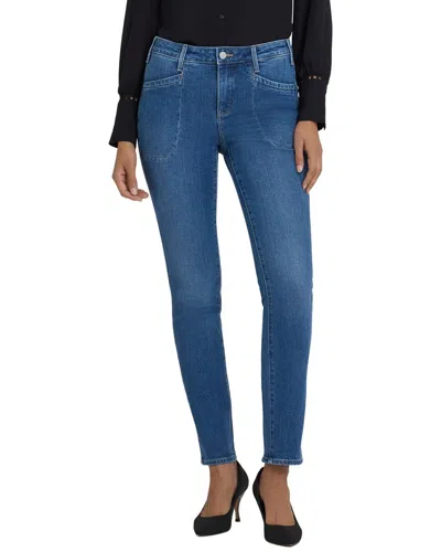 Nydj Petite Marilyn Romantic Indigo Straight Leg Jean In Blue
