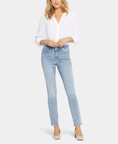 Nydj Petite Sheri Slim Pull On Jeans In Blue
