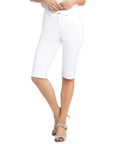 Nydj Petite Shaper Optic White Straight Leg Jean