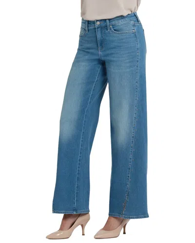 Nydj Petite Teresa Avenue Blue Wide Leg Jean