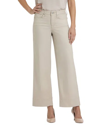 Nydj Petite Teresa Feather Wide Leg Jean In Neutral