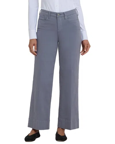Nydj Petite Teresa Shadow Blue Wide Leg Jean